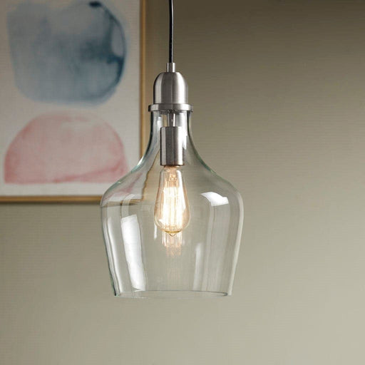 Auburn Bell Shaped Glass Pendant | Bohemian Home Decor