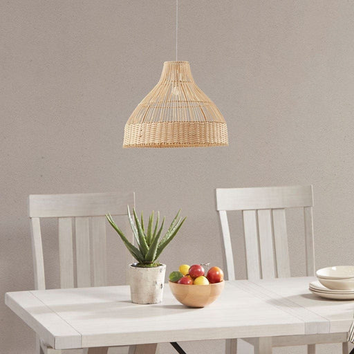 Wren Bell Shaped Bamboo Pendant | Bohemian Home Decor