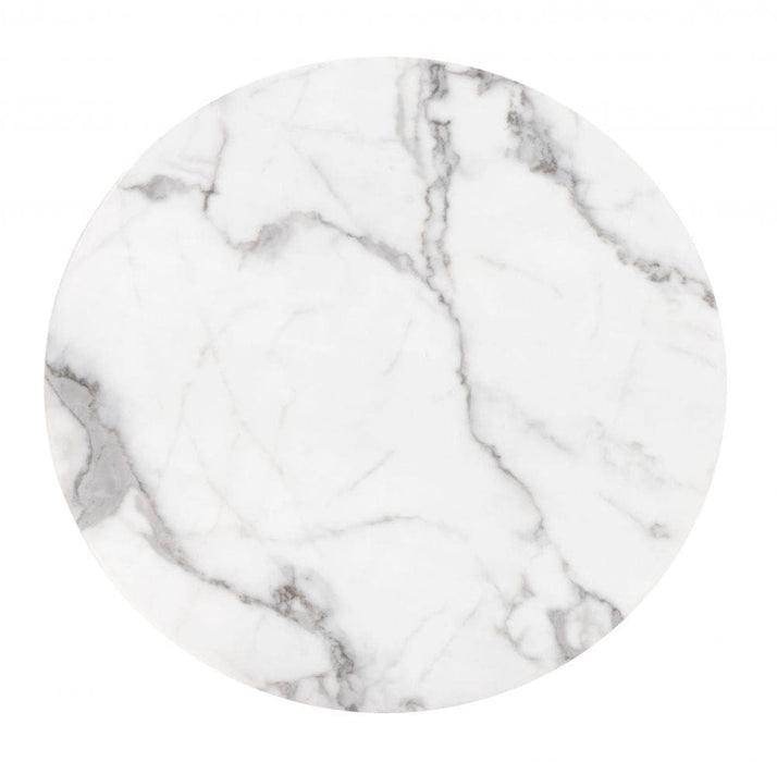 Globe End Table White & Gold | Bohemian Home Decor