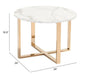 Globe End Table White & Gold | Bohemian Home Decor