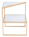 Planes Side Table Gold | Bohemian Home Decor