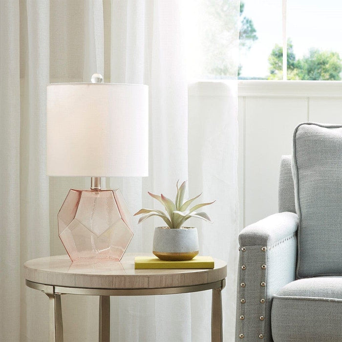Bella Geometric Glass Table Lamp | Bohemian Home Decor