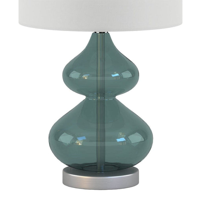 Ellipse Curved Glass Table Lamp, Set of 2 | Bohemian Home Decor