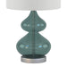 Ellipse Curved Glass Table Lamp, Set of 2 | Bohemian Home Decor
