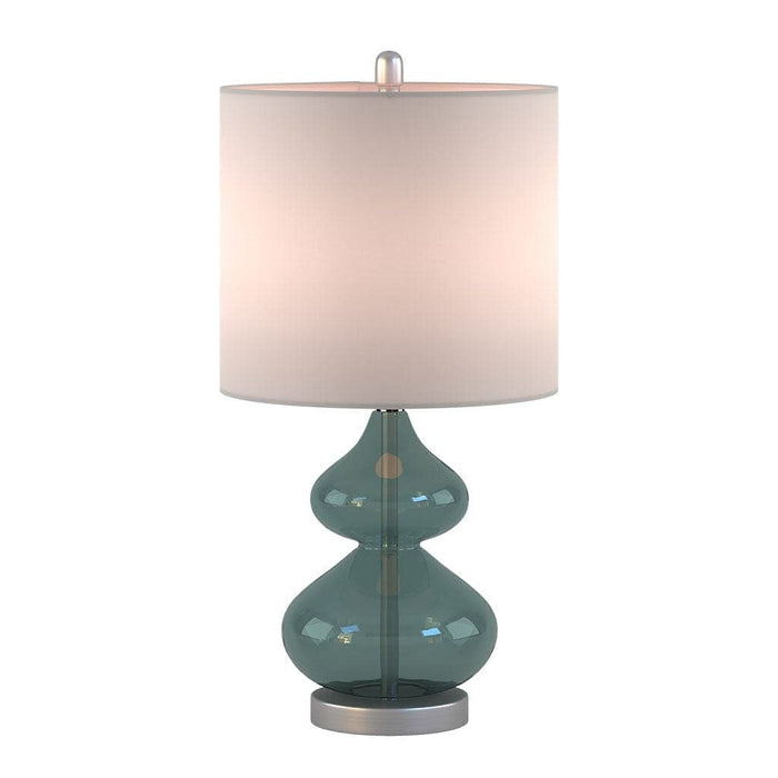 Ellipse Curved Glass Table Lamp, Set of 2 | Bohemian Home Decor