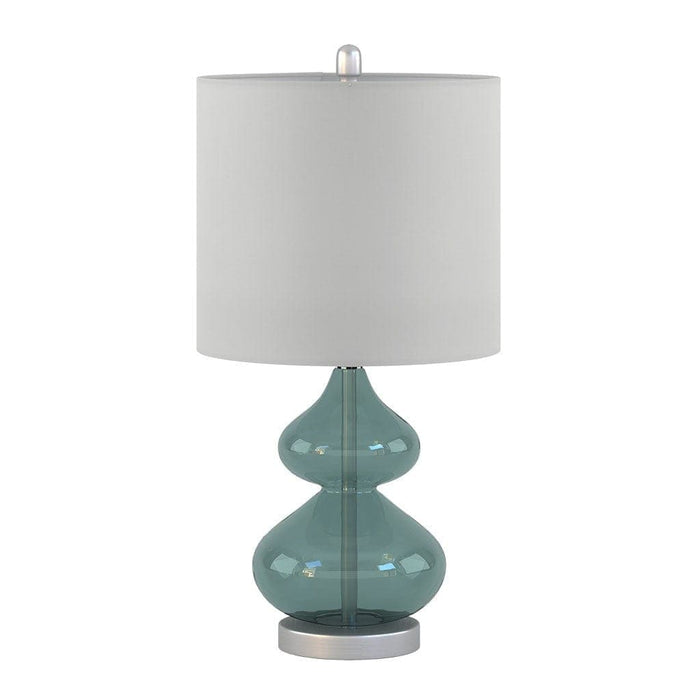 Ellipse Curved Glass Table Lamp, Set of 2 | Bohemian Home Decor