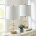 Ellipse Curved Glass Table Lamp, Set of 2 | Bohemian Home Decor