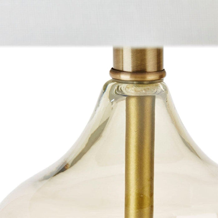 Ellipse Curved Glass Table Lamp, Set of 2 | Bohemian Home Decor