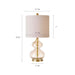 Ellipse Curved Glass Table Lamp, Set of 2 | Bohemian Home Decor