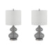 Ellipse Curved Glass Table Lamp, Set of 2 | Bohemian Home Decor