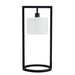 Kittery Metal Table Lamp with Glass Drum Shade | Bohemian Home Decor